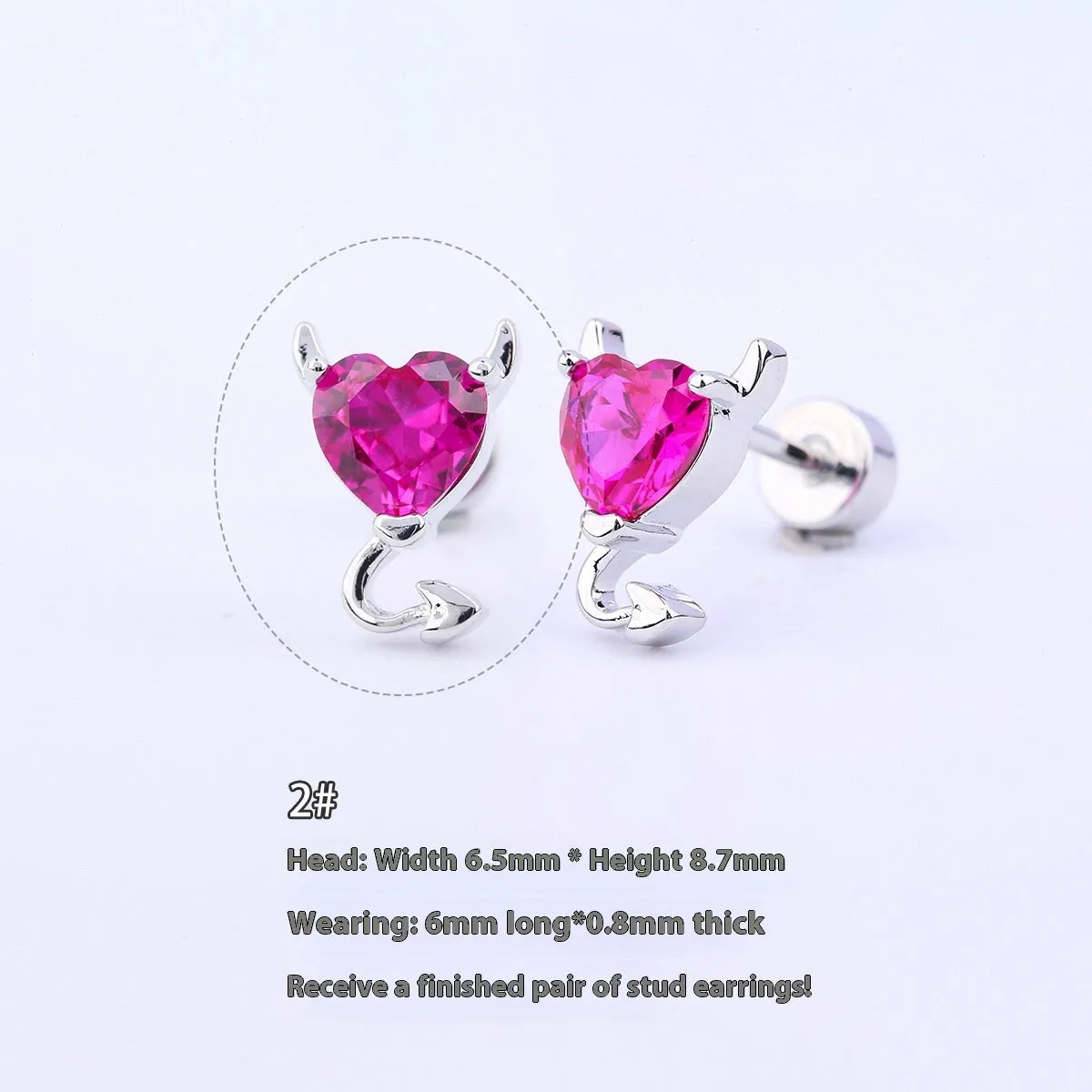 316L stainless steel Halloween drop earrings with real gold plating, skull and devil eye design, 6cm length, unisex