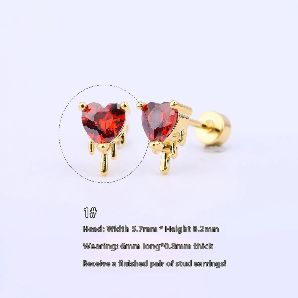 316L stainless steel Halloween drop earrings with real gold plating, skull and devil eye design, 6cm length, unisex