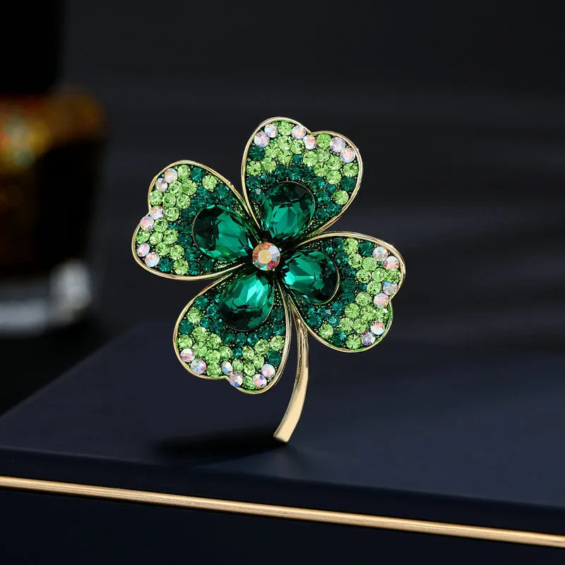 Alloy brooch in natural flower shape with electroplated finish, featuring adjustable and anti-exposure pin closure for women's coats and suits.