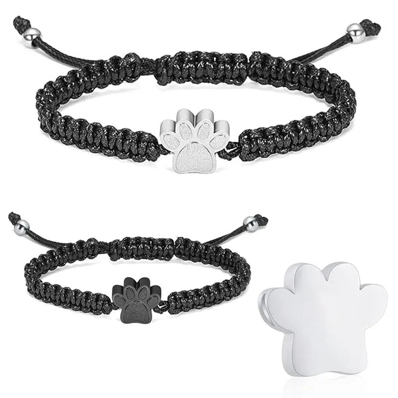 Titanium steel open memorial pet ashes bracelet in silver, geometric pattern with lightning and universe design