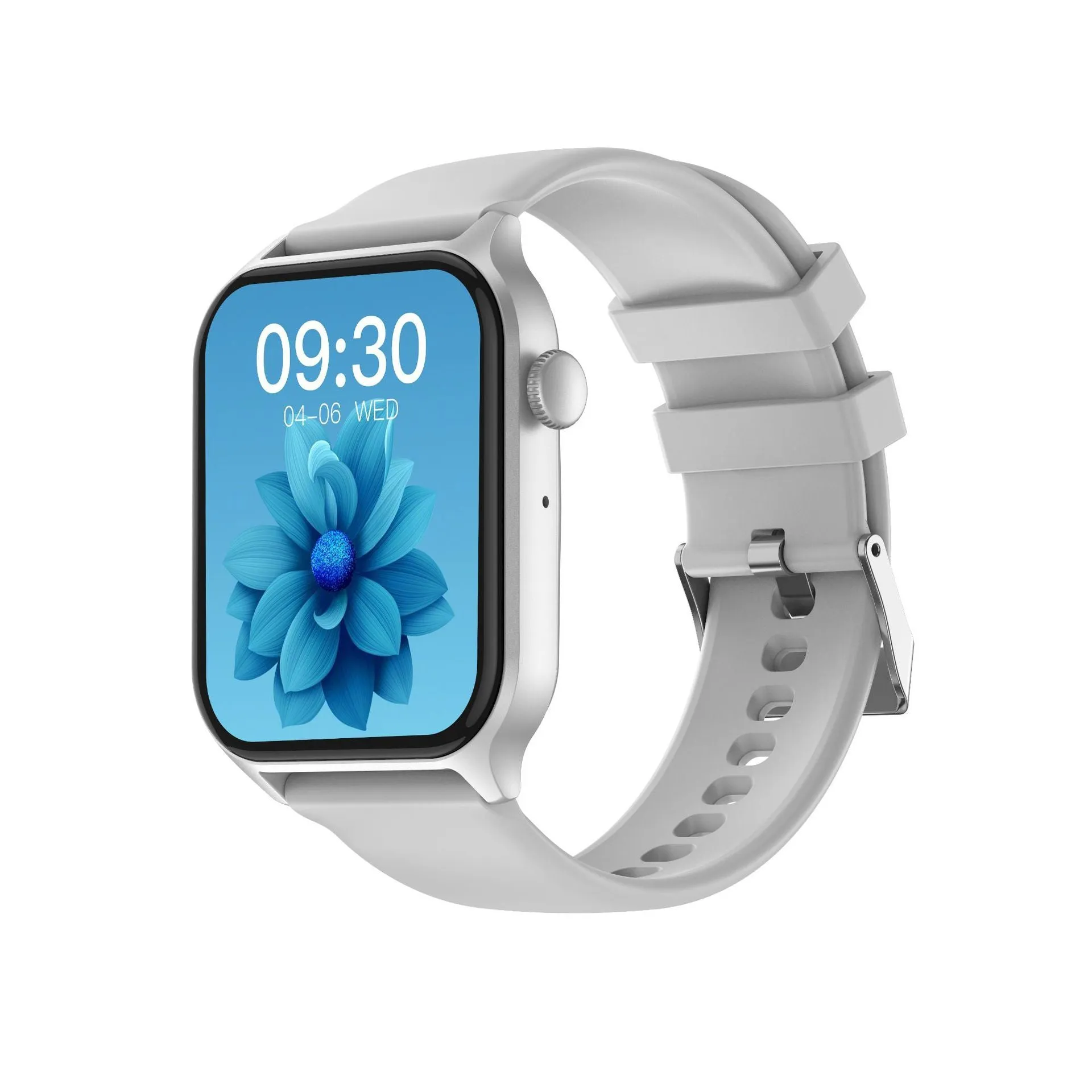 Z145 smart watch in black colour showing time display on its TFT touchscreen.
