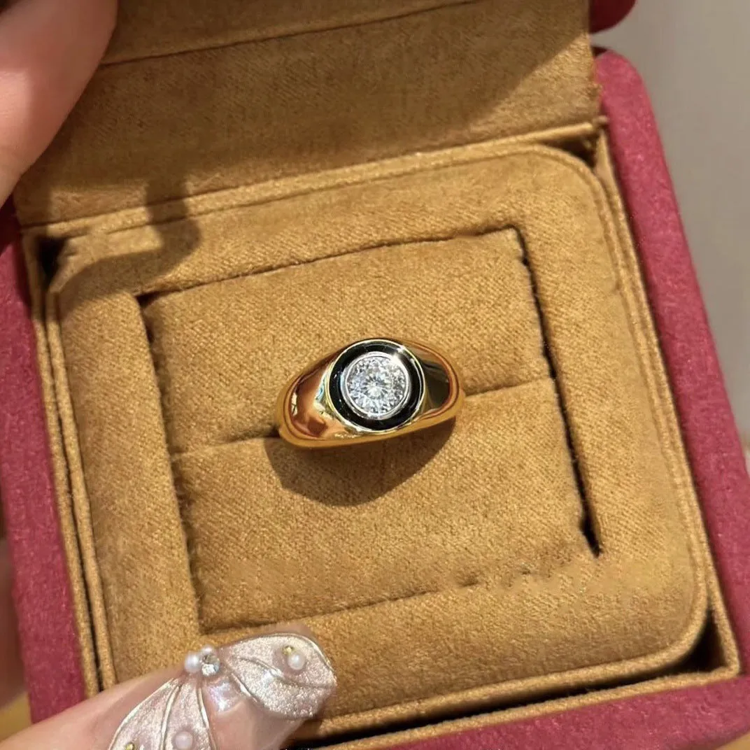 Copper electroplated adjustable wide ring with loose diamond texture in Starry Sky style