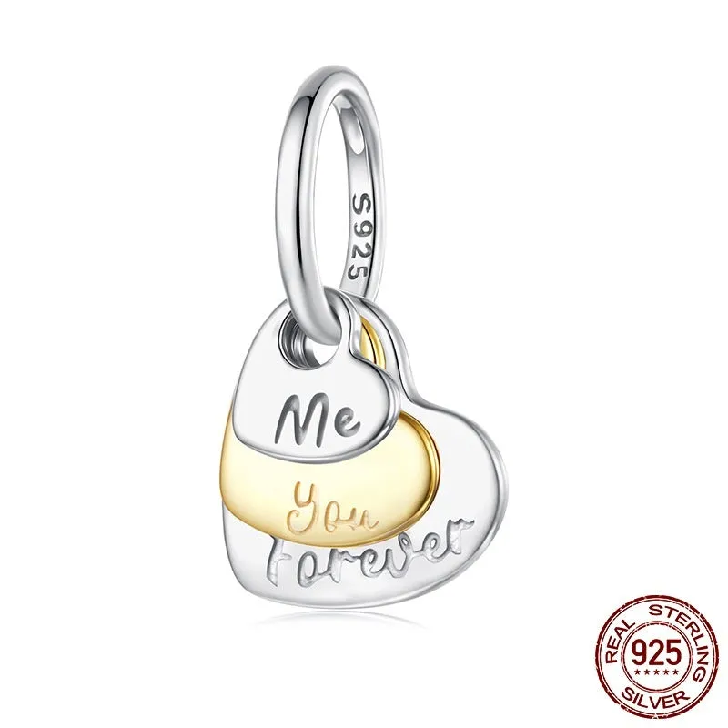 S925 sterling silver bead pendant part, 1.8cm high, 1.3cm wide, with oval aperture, BSC1177 colour