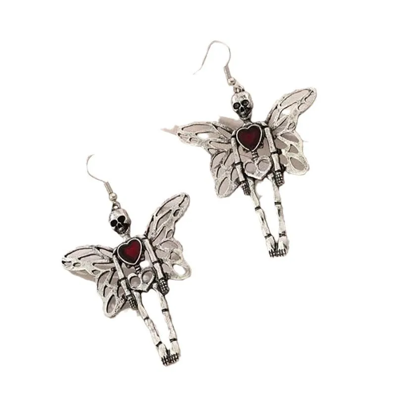 Halloween skeleton earrings alloy skull drop earrings exaggerated style women colour ER23Y0679