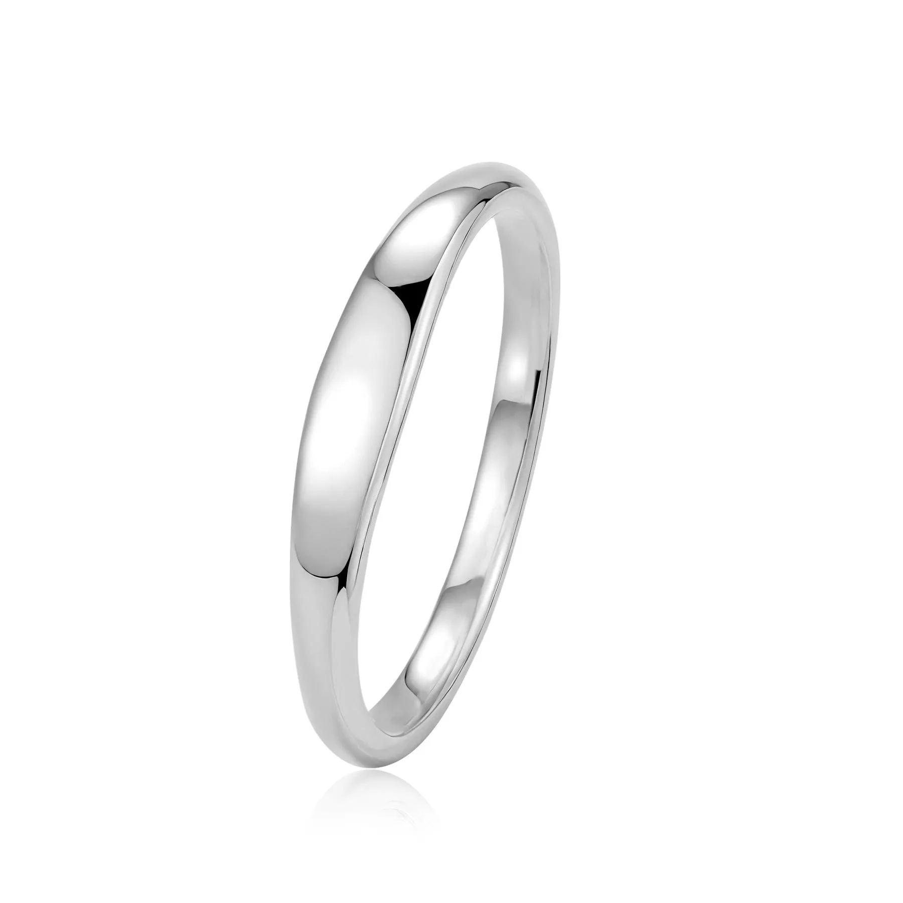 Simple stainless steel couple rings in gold, rose gold, and steel colour, sizes 5 to 10, plain band design