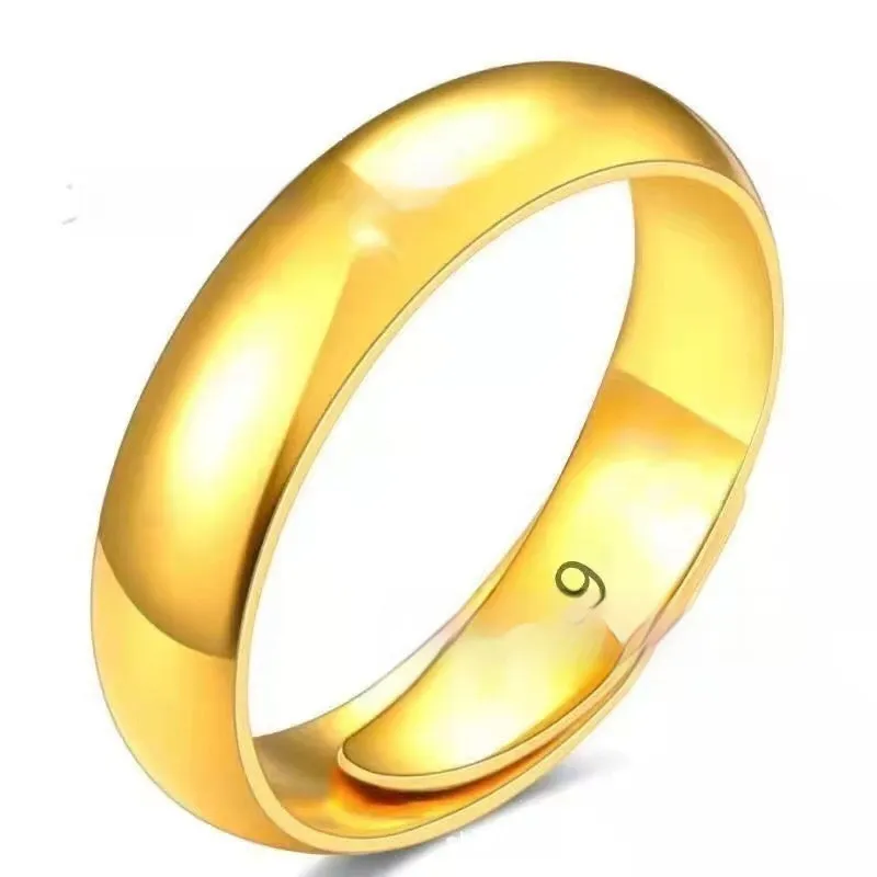 Unisex adjustable metal ring with silver or gold plating, geometric shape