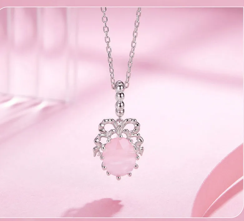 925 silver bow-shaped DIY pendant with electroplated finish, height 2.4cm, width 1.2cm, aperture 0.45cm