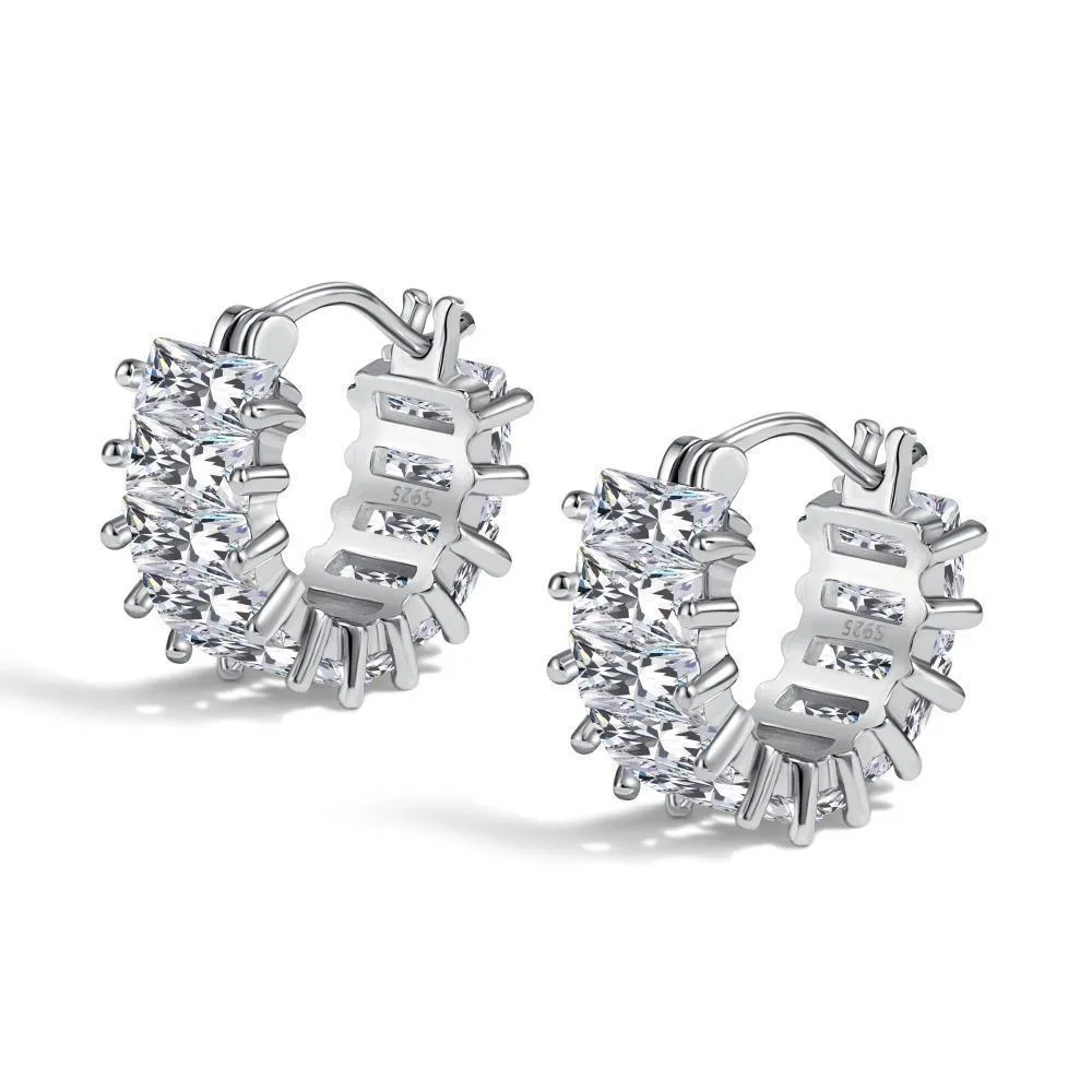 925 sterling silver mini stud earrings for women 5x2mm electroplated finish MW110006