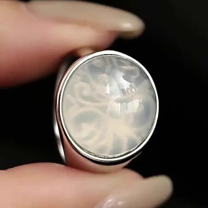 Lychee jelly round ring copper electroplated geometric open mouth adjustable women J2533 colour