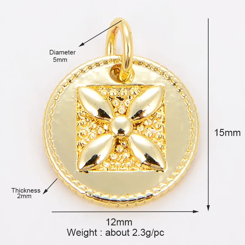 Micro-inlaid mini pendant in synthetic cubic zirconia and rhinestone, Bee style motif