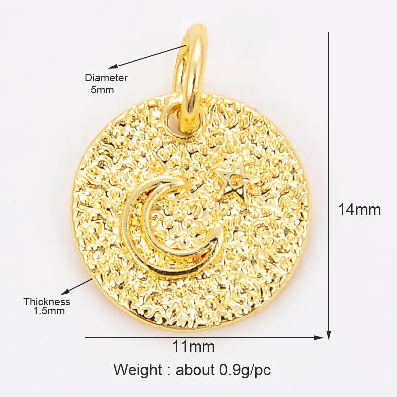 Micro-inlaid mini pendant in synthetic cubic zirconia and rhinestone, Bee style motif