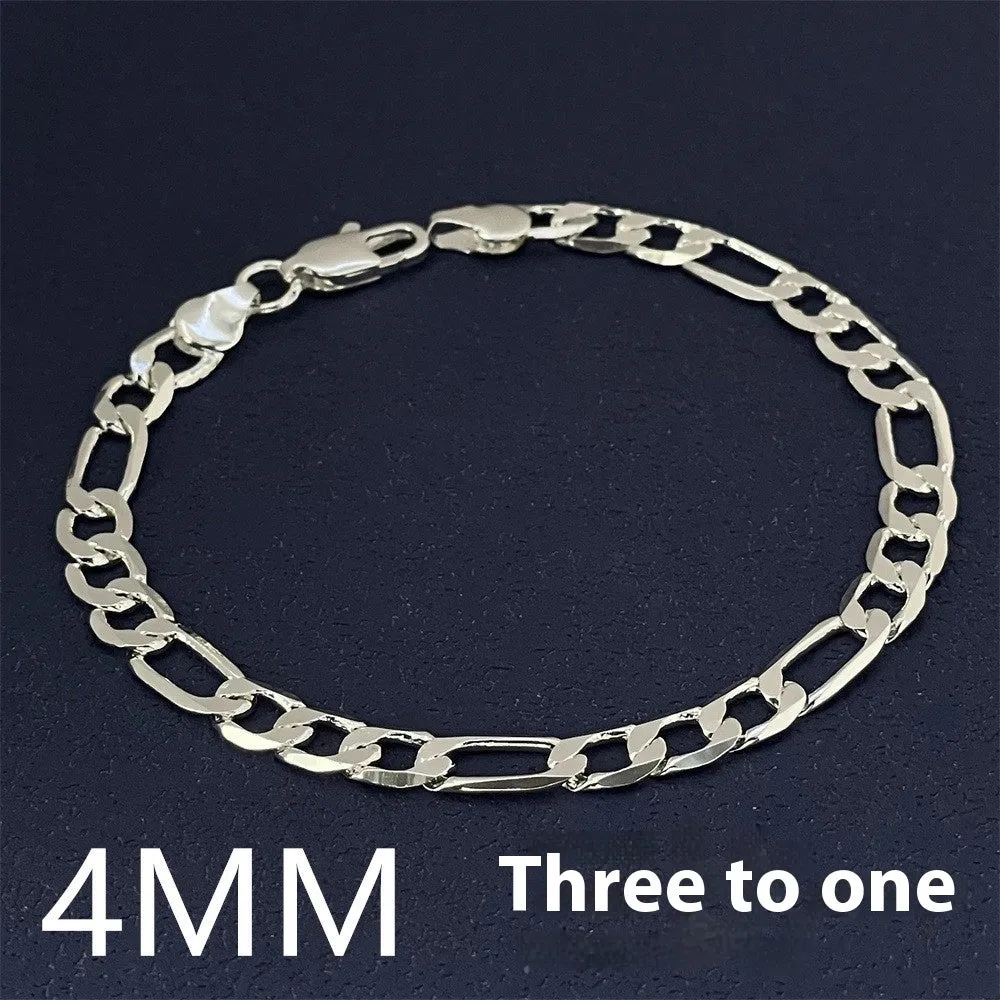 Copperised silver electroplated bead necklace and bracelet set on a flat surface, multiple sizes available from 2mm to 12mm beads
