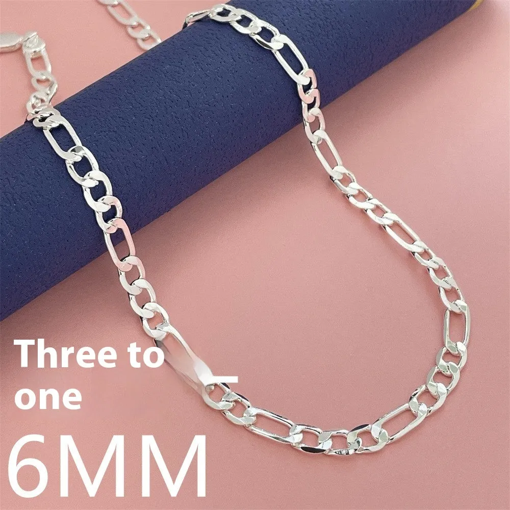 Copperised silver electroplated bead necklace and bracelet set on a flat surface, multiple sizes available from 2mm to 12mm beads