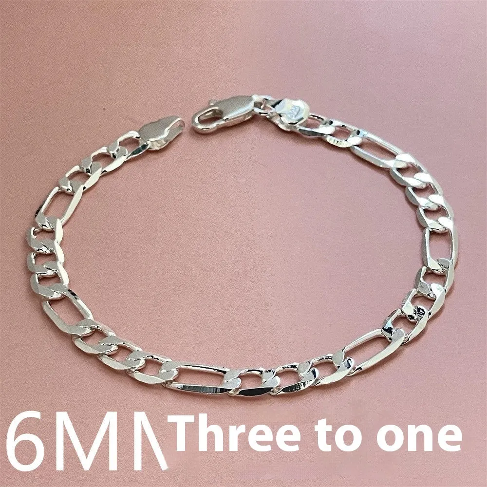 Copperised silver electroplated bead necklace and bracelet set on a flat surface, multiple sizes available from 2mm to 12mm beads