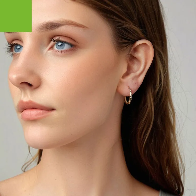 Simple star earrings S925 sterling silver ear clip electroplated silver finish women's jewellery