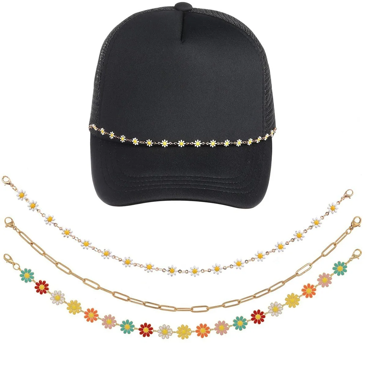 Turquoise pearl Cuban fishbone chain on alloy with electroplated finish in European American style