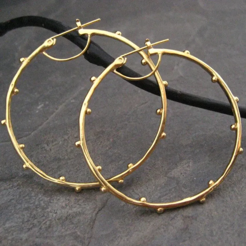 Gold plated copper alloy geometric petal ear clip earrings for women