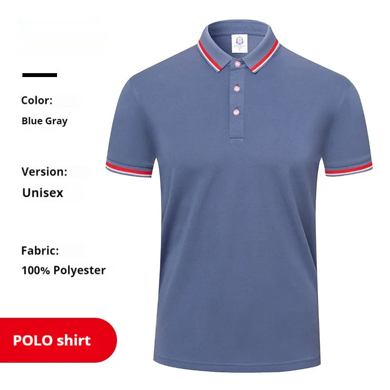 Summer waiter workwear top in cotton blend polyester, available in eight colours, front view on model