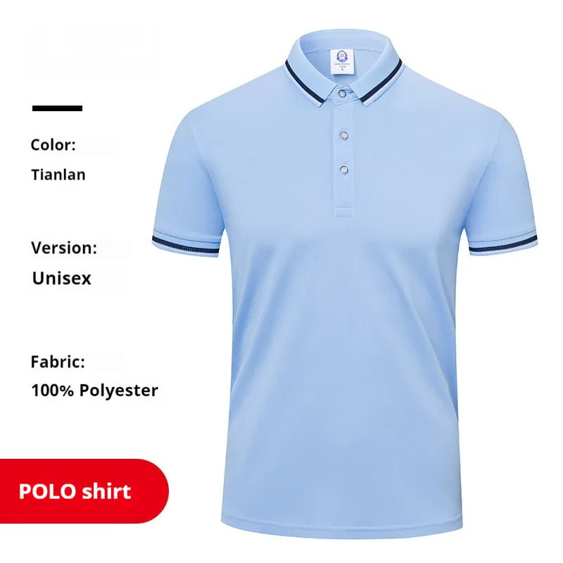 Summer waiter workwear top in cotton blend polyester, available in eight colours, front view on model