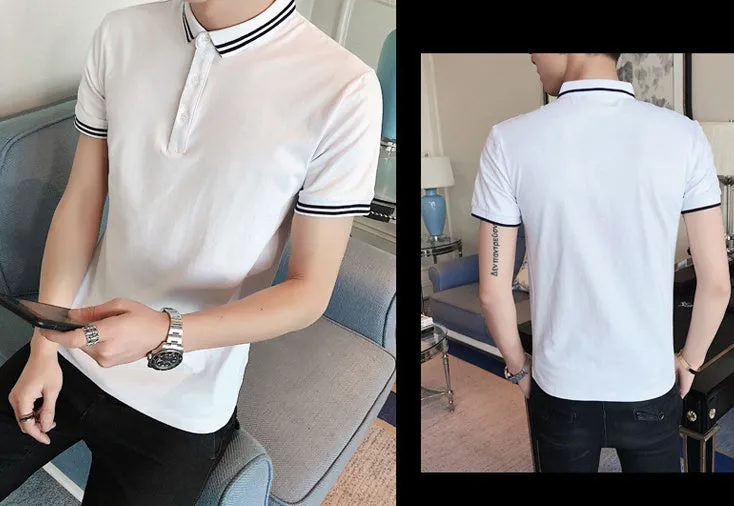 Men long-sleeved cotton T-shirt in black, side view, sizes M to XXXL