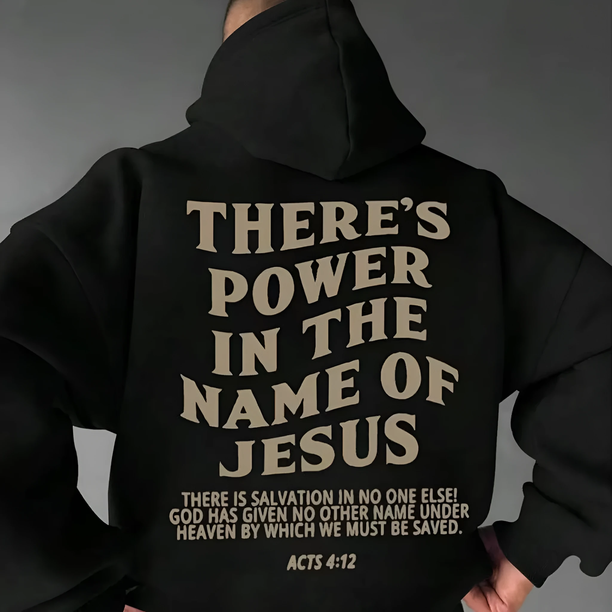 Unisex pullover hoodie with loose fit, long sleeves, and graphic pattern of letters and numbers, polyester fibre fabric