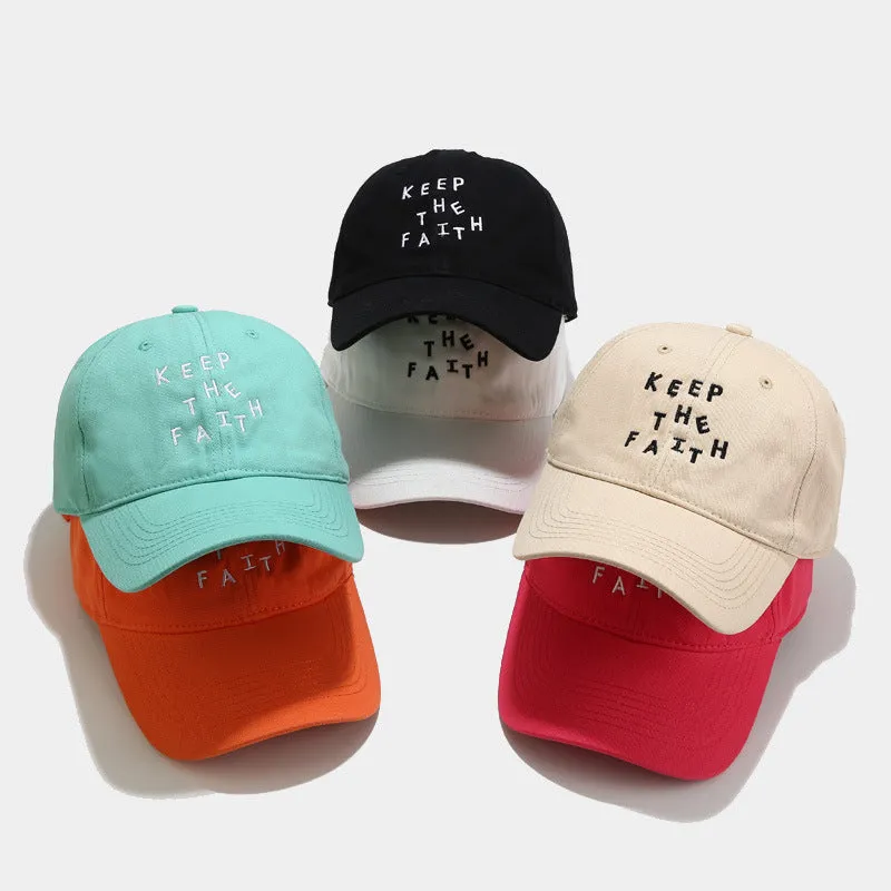 Men's beige cotton baseball cap with adjustable strap and dome crown on a white background.