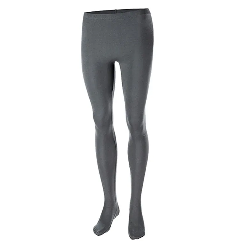 Men's ballet leotard practice suit high-waist suspender tights nylon blend solid colour black size S to XXL
