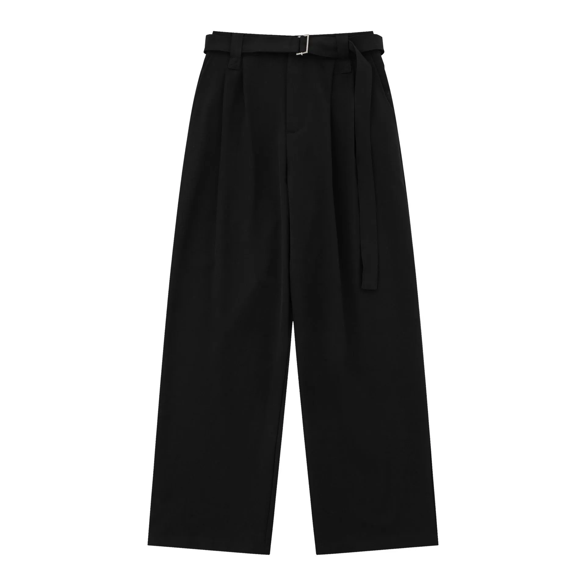 Women's loose high waist wide-legged trousers in black and brown colours