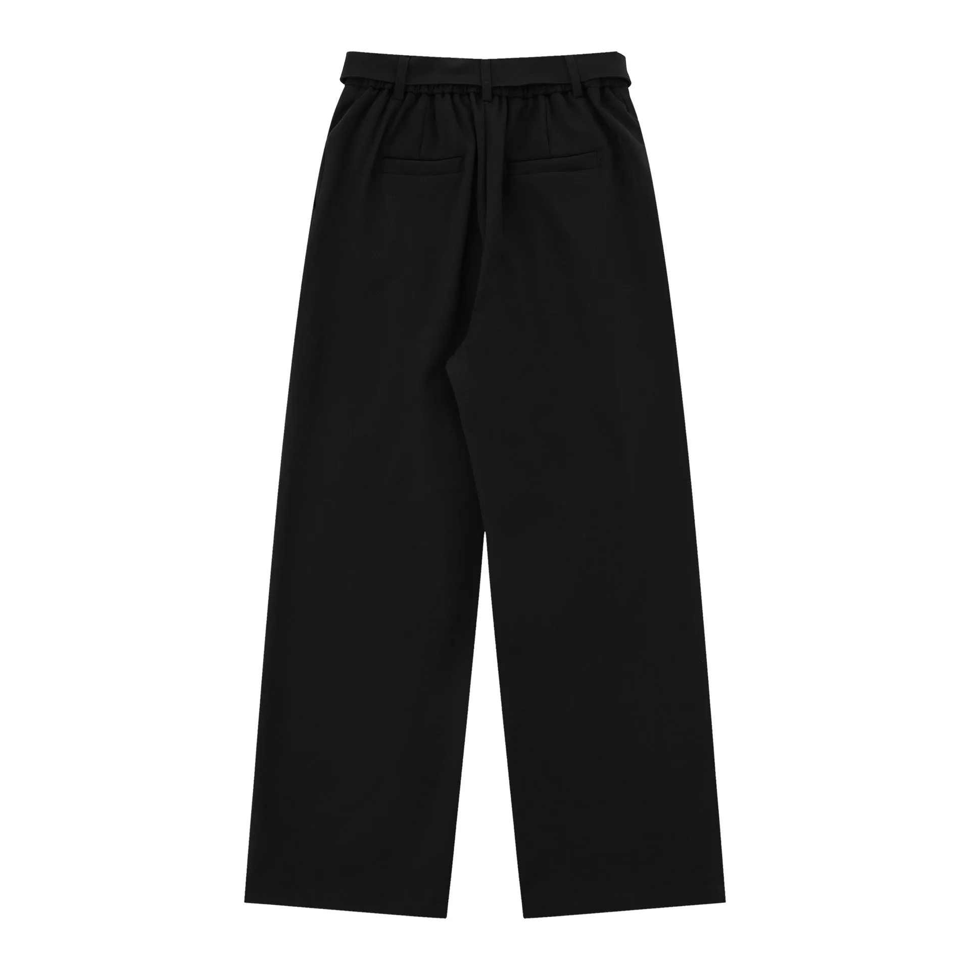 Women's loose high waist wide-legged trousers in black and brown colours