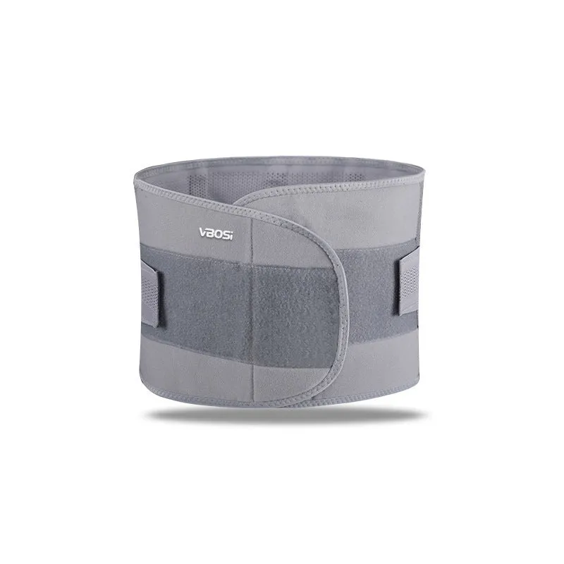 Adjustable waist support belt for outdoor sports in black, suitable for weightlifting and basketball
