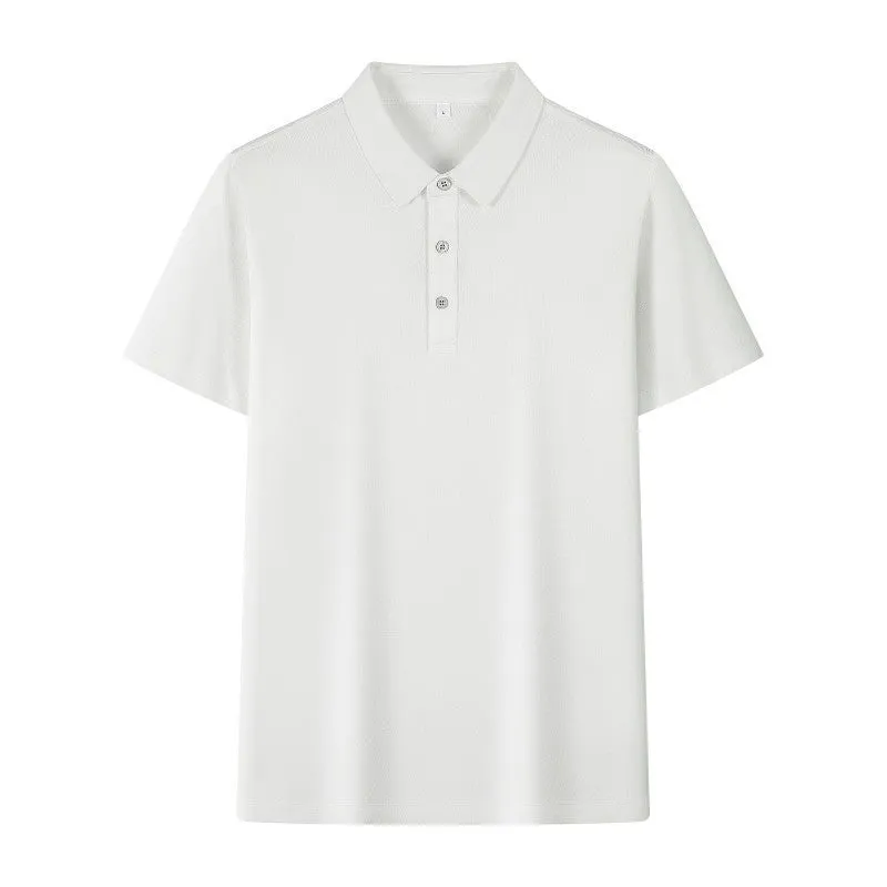5A antibacterial Solona polo shirt cool feeling solid colour short sleeve cotton work top in black