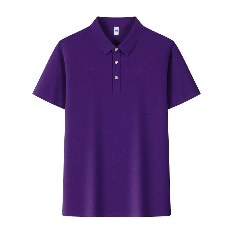 5A antibacterial Solona polo shirt cool feeling solid colour short sleeve cotton work top in black