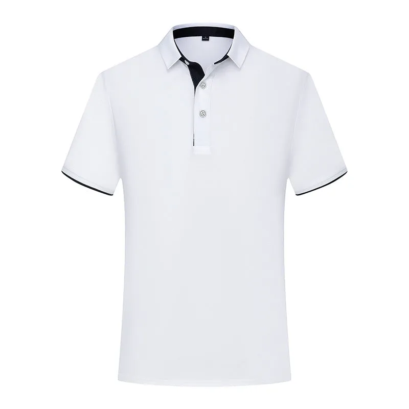 Solid colour polyester fruit waiter T-shirt pullover for men and women in white