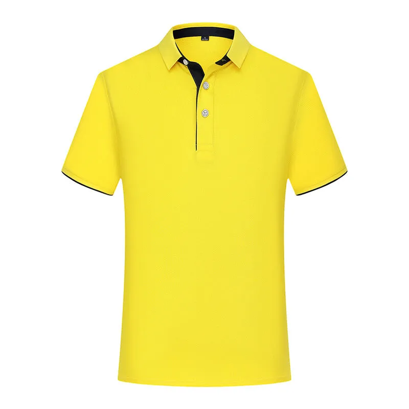 Solid colour polyester fruit waiter T-shirt pullover for men and women in white