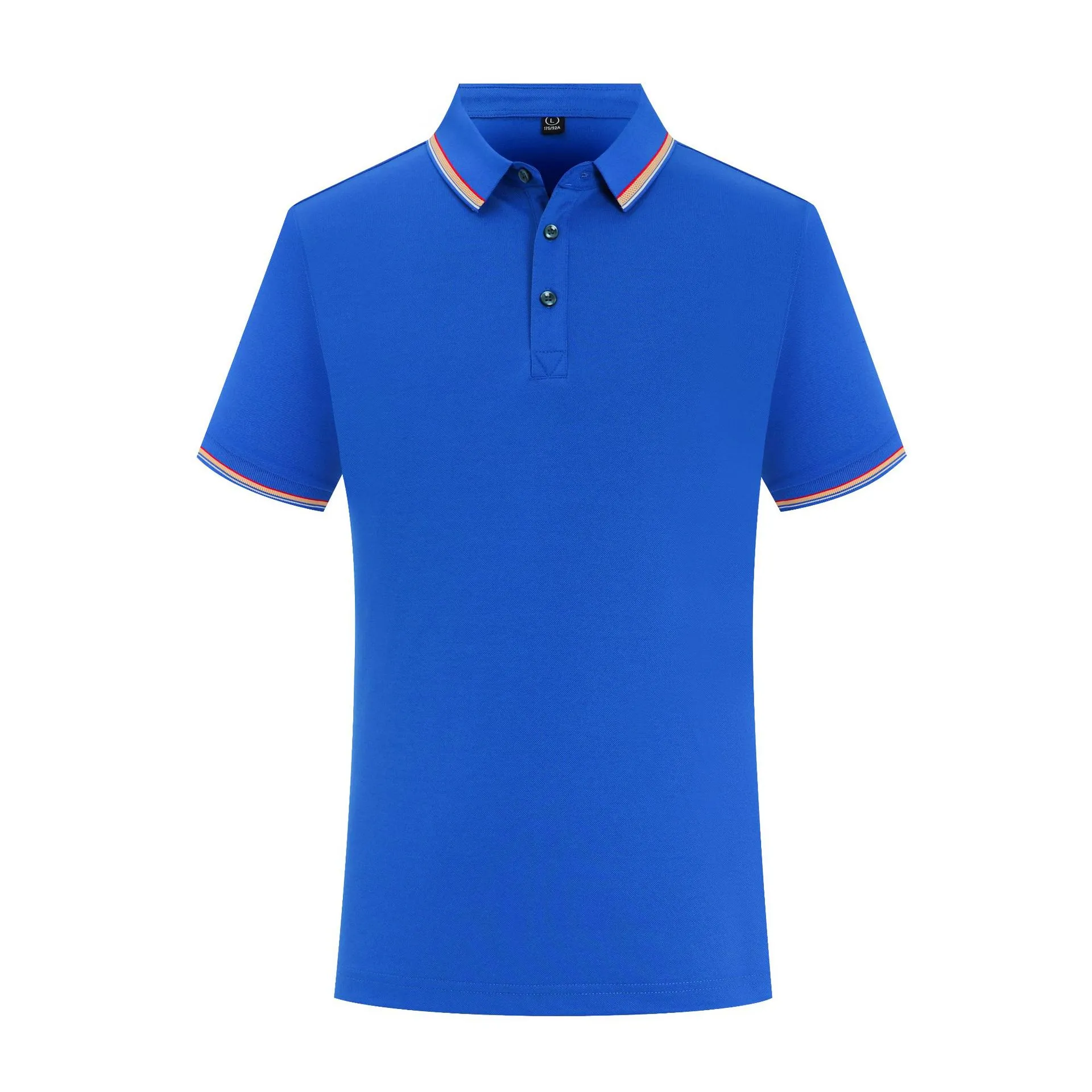 Summer Ice Silk Overalls Polo Shirt in pearl cotton with short sleeves, multiple colour options, regular fit