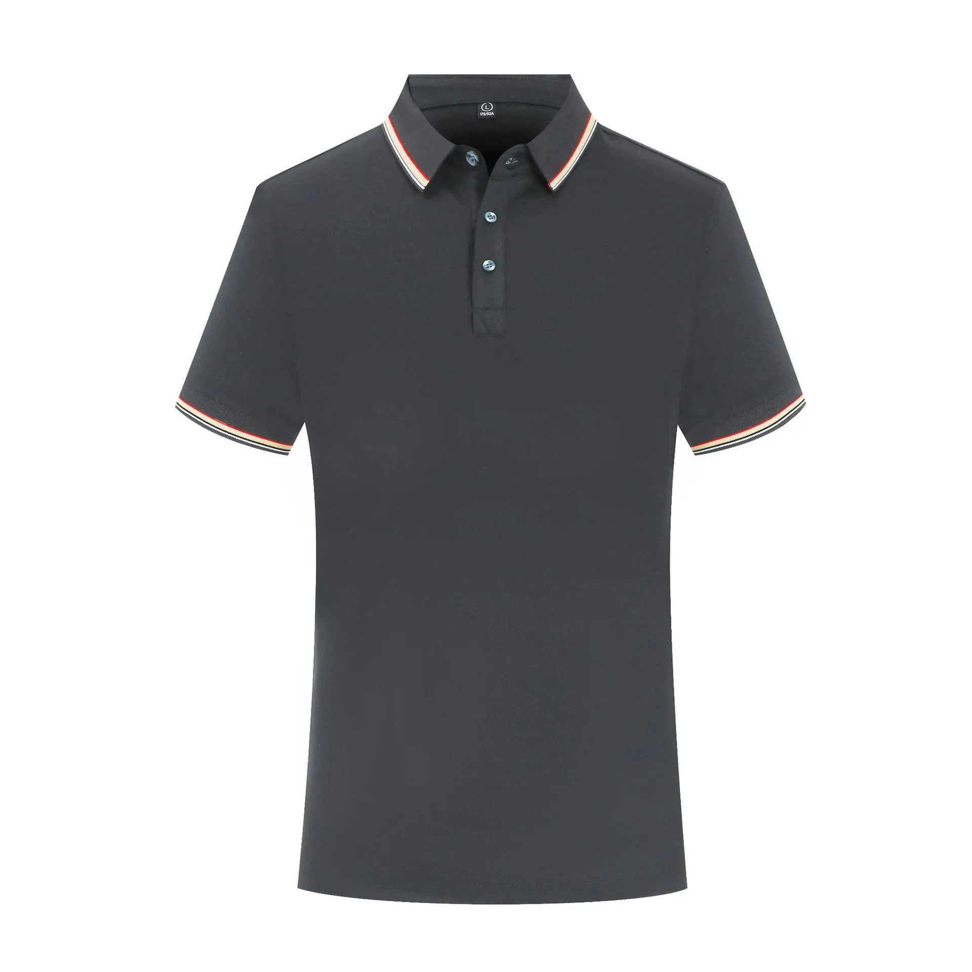 Summer Ice Silk Overalls Polo Shirt in pearl cotton with short sleeves, multiple colour options, regular fit
