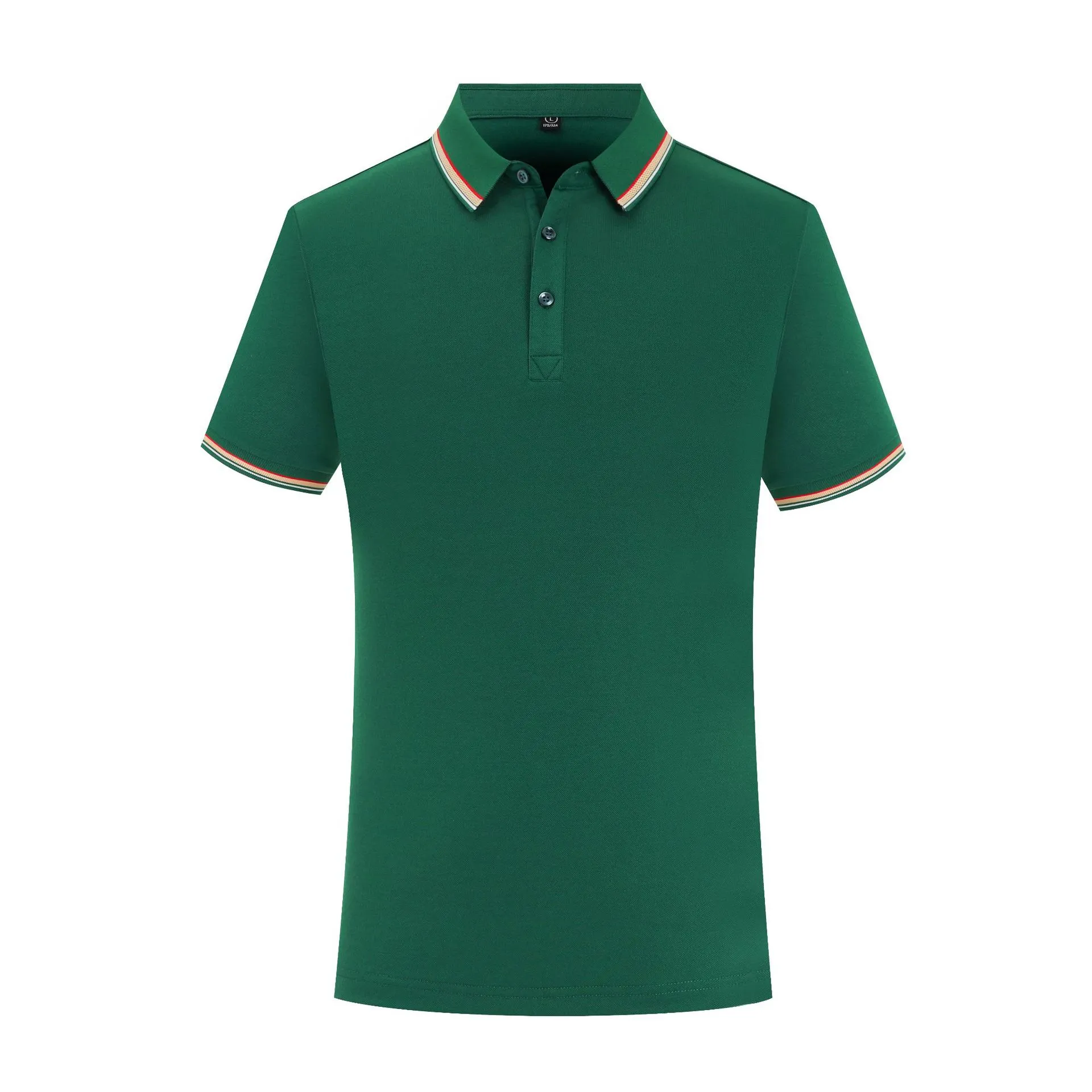 Summer Ice Silk Overalls Polo Shirt in pearl cotton with short sleeves, multiple colour options, regular fit