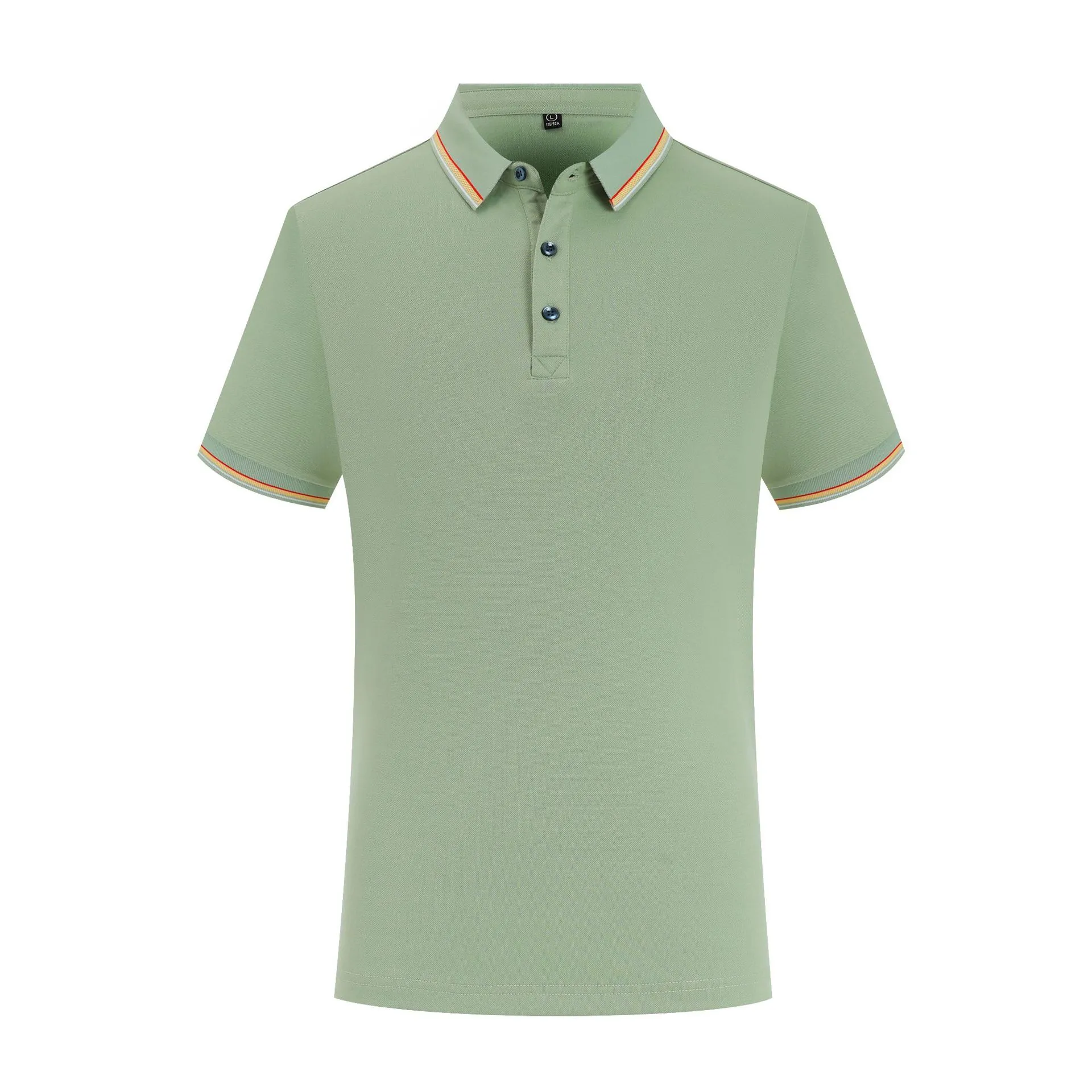 Summer Ice Silk Overalls Polo Shirt in pearl cotton with short sleeves, multiple colour options, regular fit