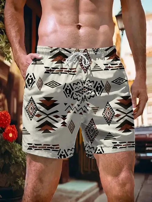 Casual loose fit polyester shorts in eight colours, sizes S to 2XL, breathable for summer