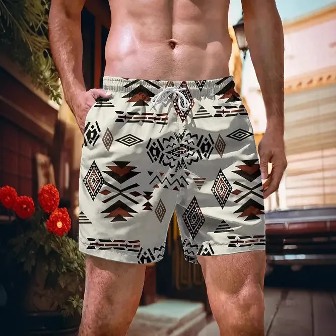 Casual loose fit polyester shorts in eight colours, sizes S to 2XL, breathable for summer