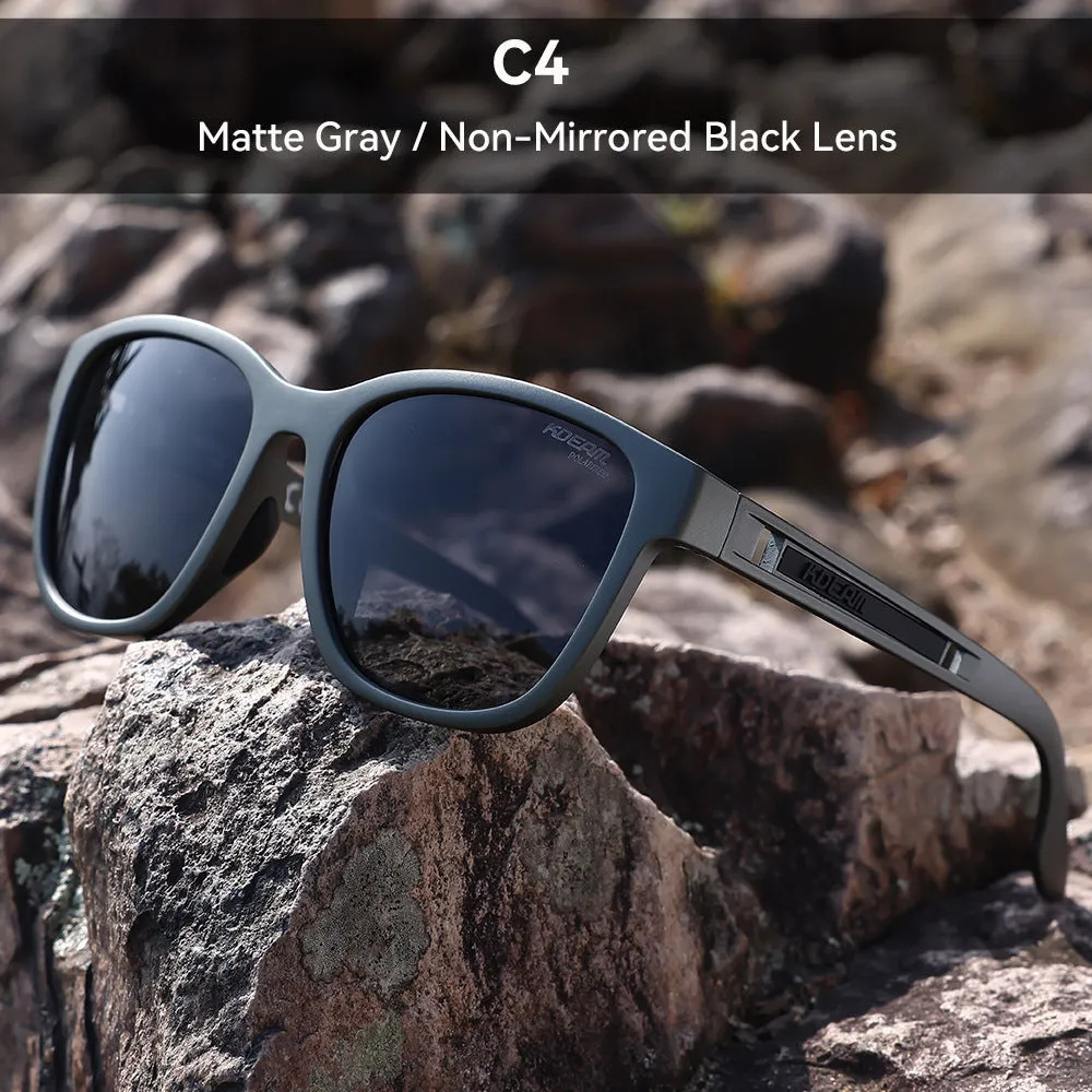 Outdoor sports sunglasses with metal hinges and TAC lenses in retro design