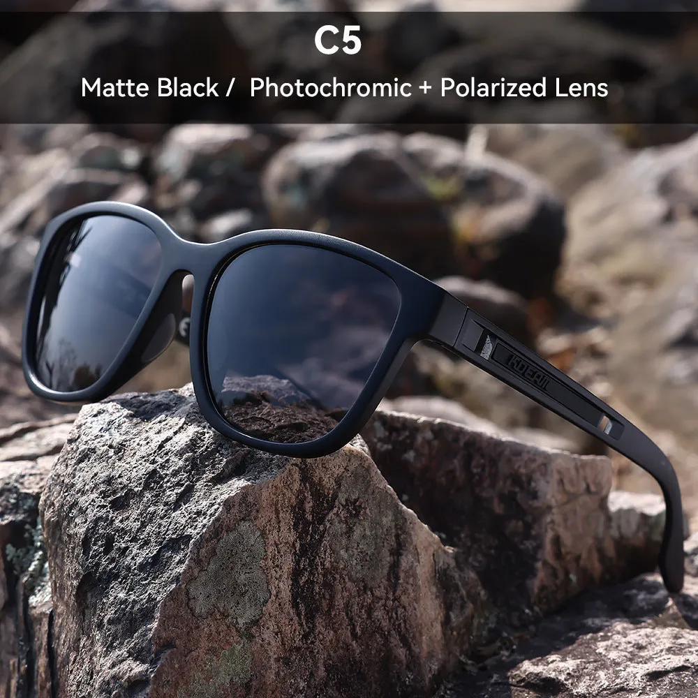 Outdoor sports sunglasses with metal hinges and TAC lenses in retro design