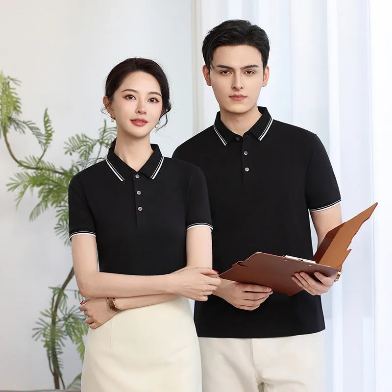 Cold Solona plain lapel polo shirt in slim fit with silk rabbit fur blend, slit details, multiple colours available