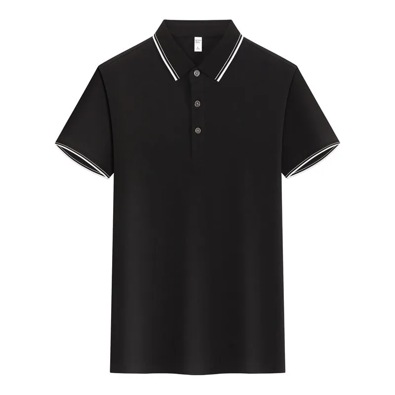 Cold Solona plain lapel polo shirt in slim fit with silk rabbit fur blend, slit details, multiple colours available