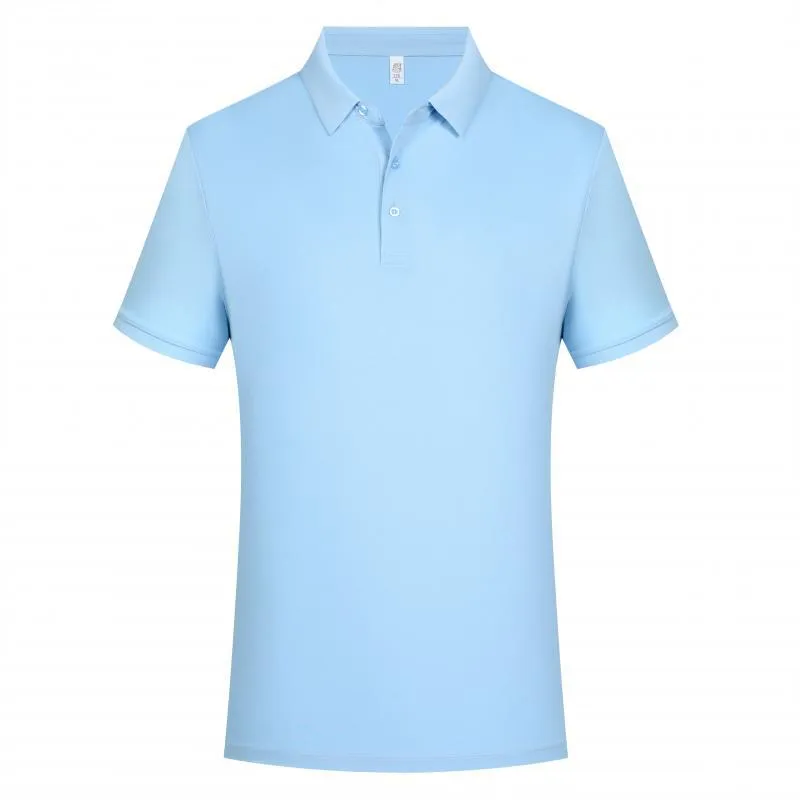 Men's solid colour cotton lapel polo shirt with short sleeves in slim fit