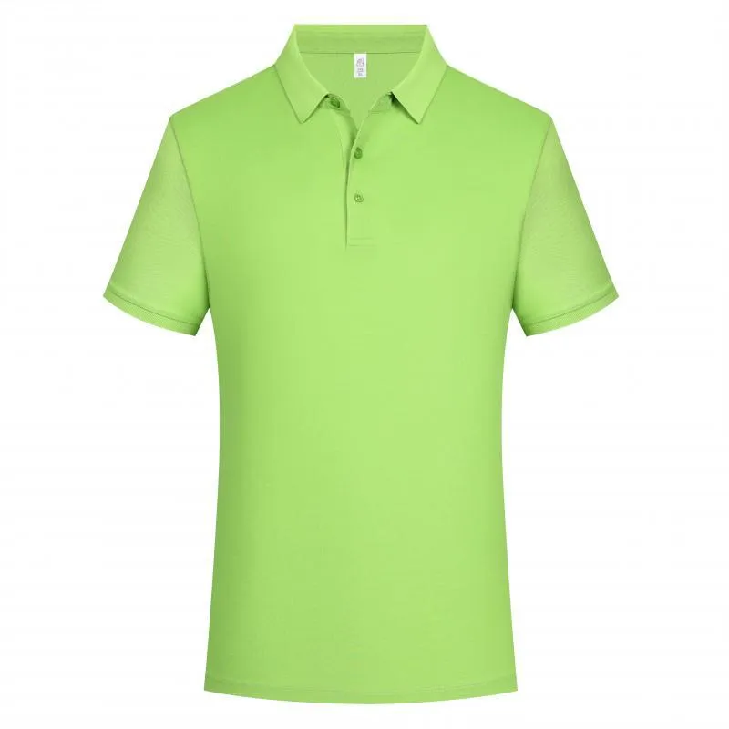 Men's solid colour cotton lapel polo shirt with short sleeves in slim fit