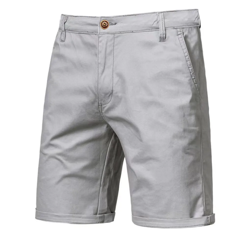 Cotton camping shorts plus size straight-leg slim cropped pants in army green