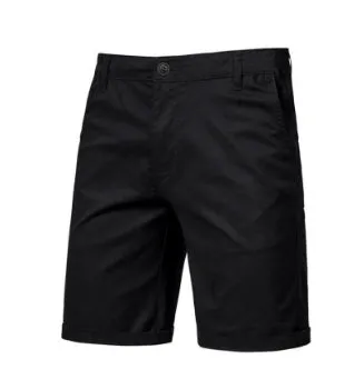 Cotton camping shorts plus size straight-leg slim cropped pants in army green