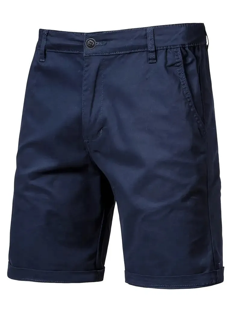 Cotton camping shorts plus size straight-leg slim cropped pants in army green