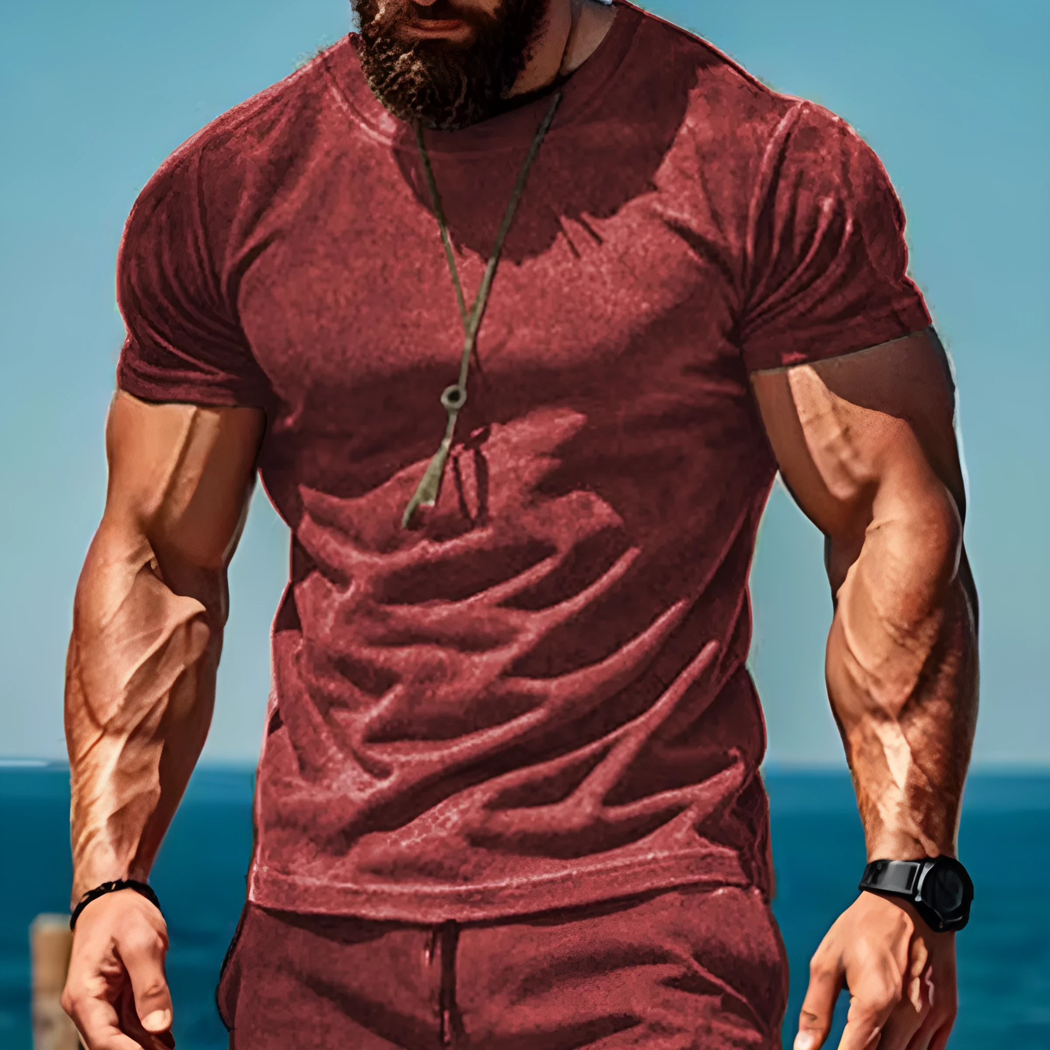 Mens Summer Running Suit Short Sleeve Shirt and Shorts Set in Cotton Blend Polyester Fabric Solid Colour Wine Red Green Royal Blue Dark Blue S M L XL XXL XXXL